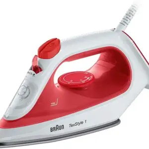 براون مكواة بخار، سيراميك، 1900 وات، بخار 120 غ/د، 1019 Braun - ابيض احمر