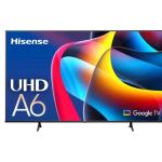 هايسنس شاشة سمارت، 55 بوصة، دقة 4K، ليد، 55A6N - اسود