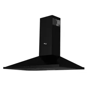 بيورتي شفاط مطبخ، بلت إن، 60 سم، قوة شفط 650 م3/س، 3 سرعات، إضاءة ليد، ETO BL 60 - اسود
