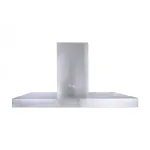 بيورتي شفاط مطبخ، بلت إن، 90 سم، قوة شفط 650 م3/س، 3 سرعات، إضاءة ليد، Flato X 90cm - فضي