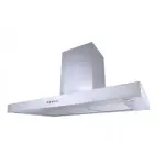 بيورتي شفاط مطبخ، بلت إن، 90 سم، قوة شفط 650 م3/س، 3 سرعات، إضاءة ليد، Flato X 90cm - فضي