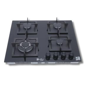 بيورتي بوتاجاز بلت إن، غاز، 60 سم، 4 شعلة، HPT606G - اسود