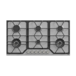 Teva Built-in Gas Cooker, 90 cm, 6 Burners, Stainless Steel, RT191 - Silver