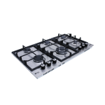 Purity Built-in Gas Hob, Stainless Steel, 6 Burners, 90cm, HPT902S - Silver