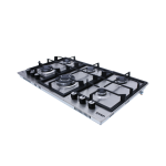 Purity Built-in Gas Hob, Stainless Steel, 6 Burners, 90cm, HPT902S - Silver