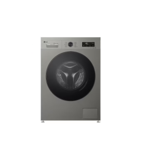 إل جي غسالة ملابس اوتوماتيك، 8 كيلو، 1400 لفة، بخار، واي فاي، F4Y2TYGYP - فضي