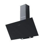 Ecomatic Built-in Decorative Extractor Hood, 90 cm, 1000 m³/h, 3 Speeds, LED Lighting, Remote Control, H910ZT - Black