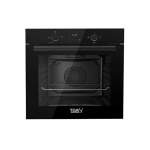 تيفا فرن بلت إن غاز، 60 سم، 82 لتر، ديجيتال، QGSTL BLACK DT - اسود