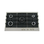 Kitchen Line Oyster Built-in Gas Hob, 90cm, 5 Burners, ZP.OY5020 - Black