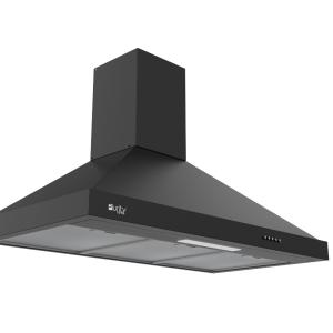 بيورتي شفاط بلت إن، 90 سم، قوة شفط 650 م3/س، 3 سرعات، اضاءة ليد، Roma BL 90cm - اسود