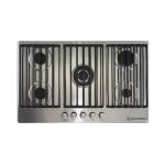 Ecomatic Built-in Gas Hob, 90cm, 5 Burners, S9003C - Silver