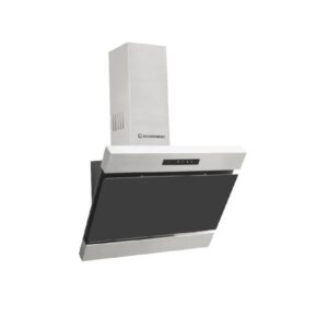 ايكوماتك شفاط بلت إن، 60 سم، تاتش، ريموت كنترول، H6210FOT - اسود فضي