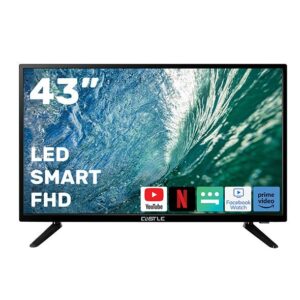 كاسيل شاشة سمارت، 43 بوصة، دقة CT2543S ،LED ،HD - اسود