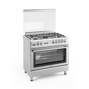 Teva Gas Cooker, 60x90 cm, 5 Burners, F9L50GF ST - Silver